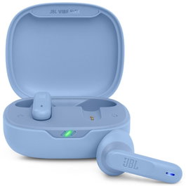 JBL Vibe Flex - Auriculares True Wireless Bluetooth 5.2 con Estuche de Carga, Autonomía 32h (8h+24h), Carga Rápida, Sonido Deep Bass, Resistente IPX54, Azul - Ref. JBLVFLEXBLU